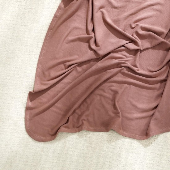 GRSSDER Newborn Swaddle Blanket, Ultra Soft Jersey Receiving Blanket with Matching Headband and Beanie Set , Stretchy Baby Neutral Swaddle Wrap for Girls and Boys