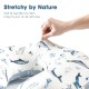 GRSSDER Reversible Nursing Pillow Cover, Ultra Soft Stretchy Minky Removable Nursing Covers Fitted for Breastfeeding Pillows Snug and Safe