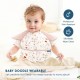 GRSSDER 3-pack Mess Proof Baby Feeding Bibs with Food Catcher Pocket, Soft Lightweight Waterproof Fabric Material with Zero Plastic-like Feel, Adjustable and Easy Clean Toddler Bibs for 6-36 Months