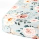 GRSSDER Stretchy Crib Sheets for Baby Girls, Ultra Soft Jersey Knit Fitted Crib Sheets 2 Pack, Universal Fits Most Toddler Crib Mattress Pads Safe and Snug, Stylish Flora Print | Ultra Soft, 