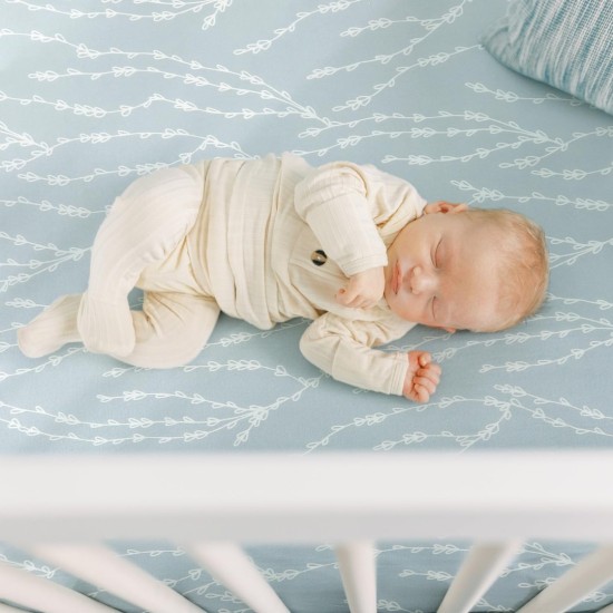 GRSSDER Stretchy Ultra Soft Jersey Knit Fitted Pack n Play Sheets Set 2 Pack, Portable/Mini Crib Mattresses for Boys and Girls, Universal Fit for Pack N Plays Pads Safe and Snug