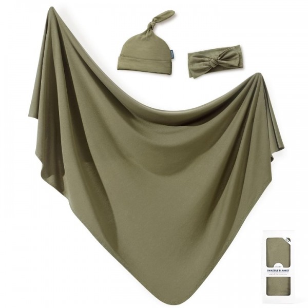 GRSSDER Newborn Swaddle Blanket, Ultra Soft Jersey...