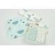 GRSSDER Stretchy Ultra Soft Jersey Knit Fitted Crib Sheets Set 2 Pack, Crib sheets Deep Pocket and Cozy Fits All Standard Crib Mattress Pads Safe and Snug, Happy Dinosaurs Print for Boys and Girls