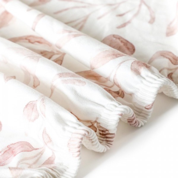 Pack n Play Sheets FItted 2 Pack, Stretchy Ultra Soft Jersey Knit Pack and Play Sheets, Universal Fitted Portable/Mini Crib Mattresses Snug and Safe, Beautiful Blush Pink Floral and Cute Animals Print