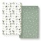 GRSSDER Stretch Ultra Soft Jersey Knit Fitted Crib Sheets Set 2 Pack, Universal Fit All Standard Crib Mattress Pads Safe and Snug, Crib Fitted Sheet with Deep Pocket, Original Neutral Design for Baby