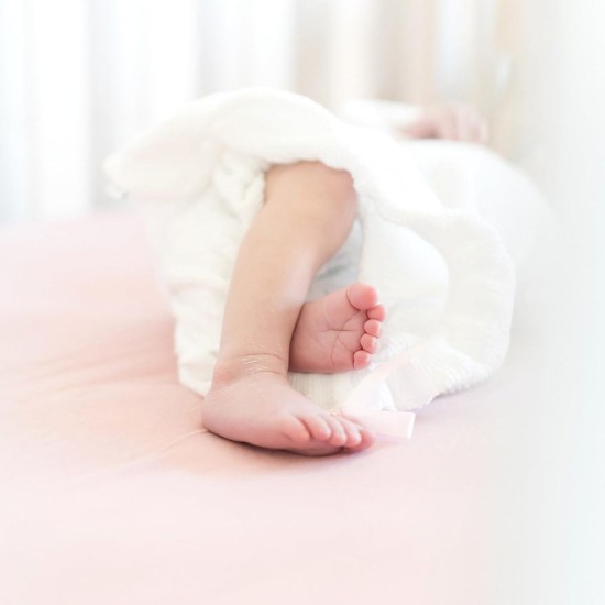 GRSSDER Stretch Ultra Soft Jersey Knit Fitted Crib Sheets Set 2 Pack, Universal Fitted Most Crib Mattress Pads Safe and Snug, Breathable Crib Fitted Sheet for Baby