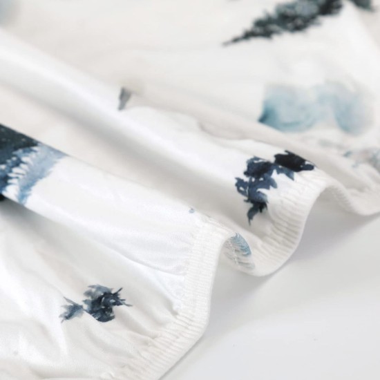 Stretch Ultra Soft Jersey Knit Fitted Pack and Play Sheets Set 2 Pack, Fit Portable/Mini Cribs Sheets, Playpen Mattress Pads Safe and Snug, Cute Stylish Playard Sheets Wild Forest Print for Baby