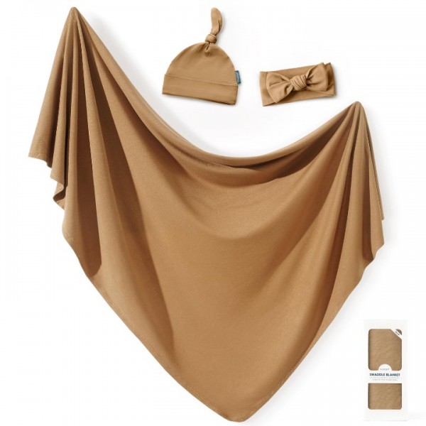 GRSSDER Newborn Swaddle Blanket, Ultra Soft Jersey...