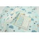 GRSSDER Stretchy Ultra Soft Jersey Knit Fitted Crib Sheets Set 2 Pack, Crib sheets Deep Pocket and Cozy Fits All Standard Crib Mattress Pads Safe and Snug, Happy Dinosaurs Print for Boys and Girls