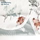 GRSSDER 2 Pack Super Soft Jersey Knit Swaddle Blankets for Baby Girls and Boys, Double Layer Reversible Receiving Blankets 34 x 44 Extra Large for Swaddling, Bear & Snow Wolf