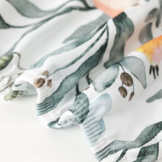 GRSSDER Stretchy Crib Sheets for Baby Girls, Ultra Soft Jersey Knit Fitted Crib Sheets 2 Pack, Universal Fits Most Toddler Crib Mattress Pads Safe and Snug, Stylish Flora Print | Ultra Soft, 