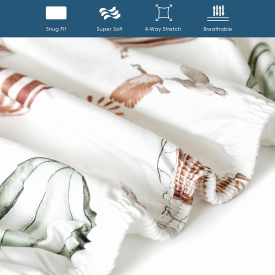 GRSSDER Pack n Play Sheets Fitted 3 Pack, Stretchy Ultra Soft Jersey Knit Pack and Play Sheets, Universal Fitted Portable/Mini Crib Mattresses Snug and Safe, Neutral Pattern of Cars Print | Pack and Play Sheets, Ultra Soft, Stretchy