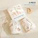 Stretchy Ultra Soft Fitted Bassinet Sheet Set 2 Pack, Universal Fit for Bassinets Baby Cradle Moses Basket Oval Rectangle Mattress Safe and Snug