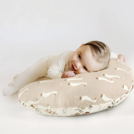 GRSSDER Nursing Pillow Cover Stretchy Minky Removable Nursing Covers for Breastfeeding Pillows, Ultra Soft Comfortable Slipcover for Boy and Girls