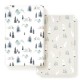 Stretch Ultra Soft Jersey Knit Fitted Pack and Play Sheets Set 2 Pack, Fit Portable/Mini Cribs Sheets, Playpen Mattress Pads Safe and Snug, Cute Stylish Playard Sheets Wild Forest Print for Baby