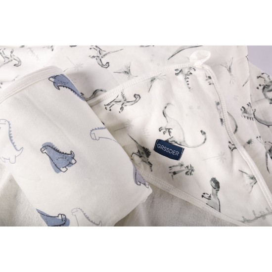 Baby Hooded Towel 2 Pack for Newborn, Super Soft Bath Towels with Original Designs, Ultra Absorbent Knit Terry, Large Toddler Towels with Hood for Boys Girls, Shower Gifts for Infant,34"x 34"